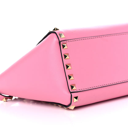 Valentino Garavani Vitello Mini Rockstud Double Handle Tote Ninphea 9 of 11