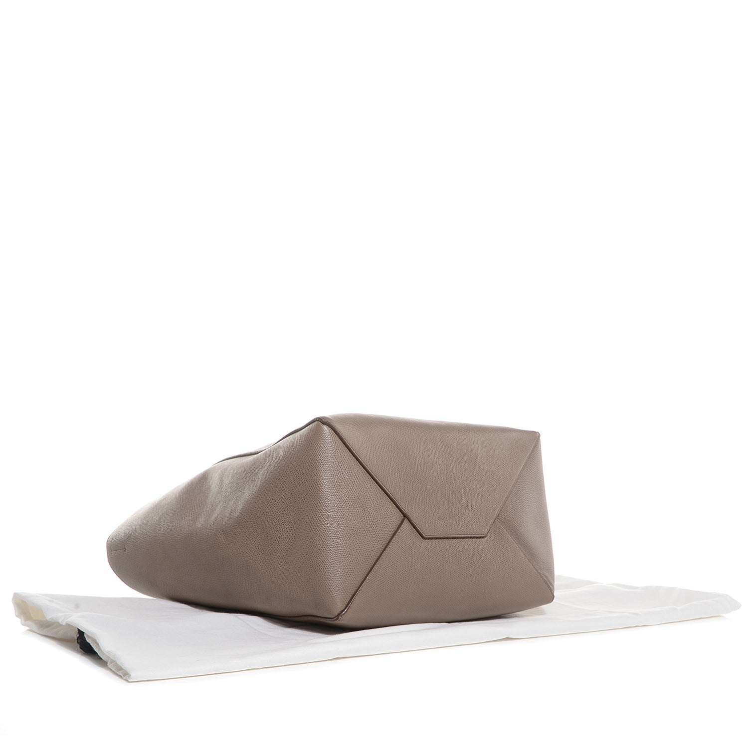 Celine Grained Calfskin Small Phantom Luggage Cabas Taupe 4 of 7