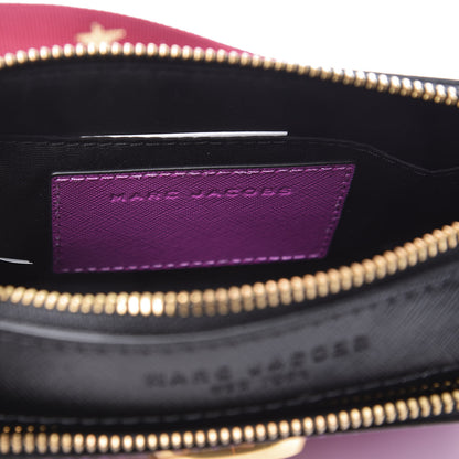 Marc Jacobs Saffiano Small Snapshot Camera Bag Purple Gold 8 of 10
