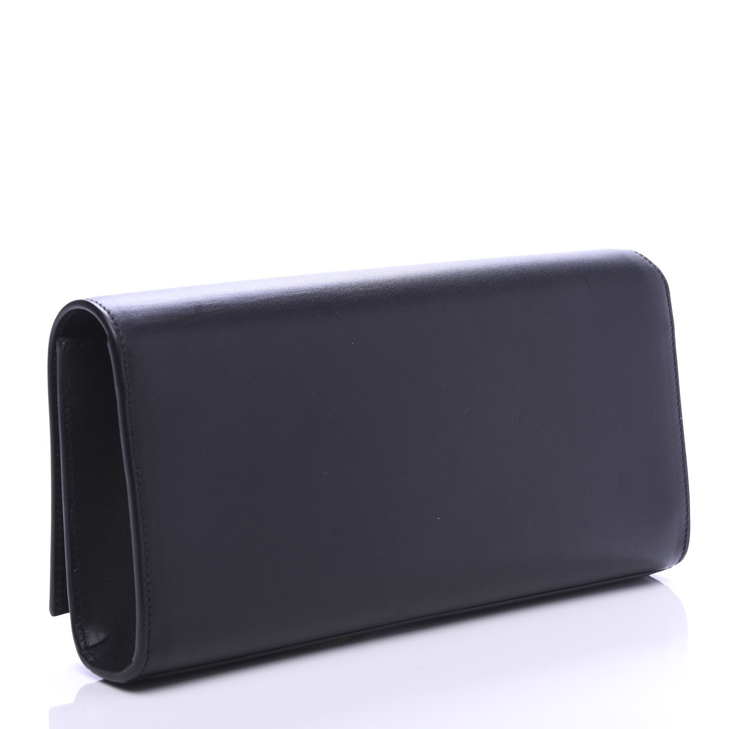 Saint Laurent Calfskin Classic Monogram Tassel Clutch Black 3 of 11