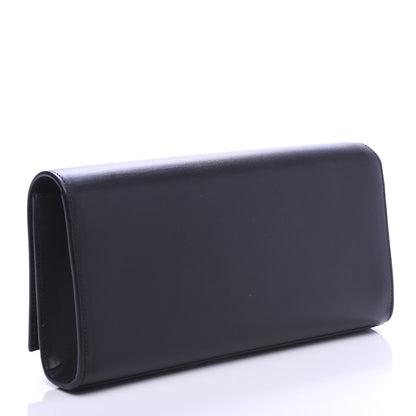 Saint Laurent Calfskin Classic Monogram Tassel Clutch Black 3 of 11