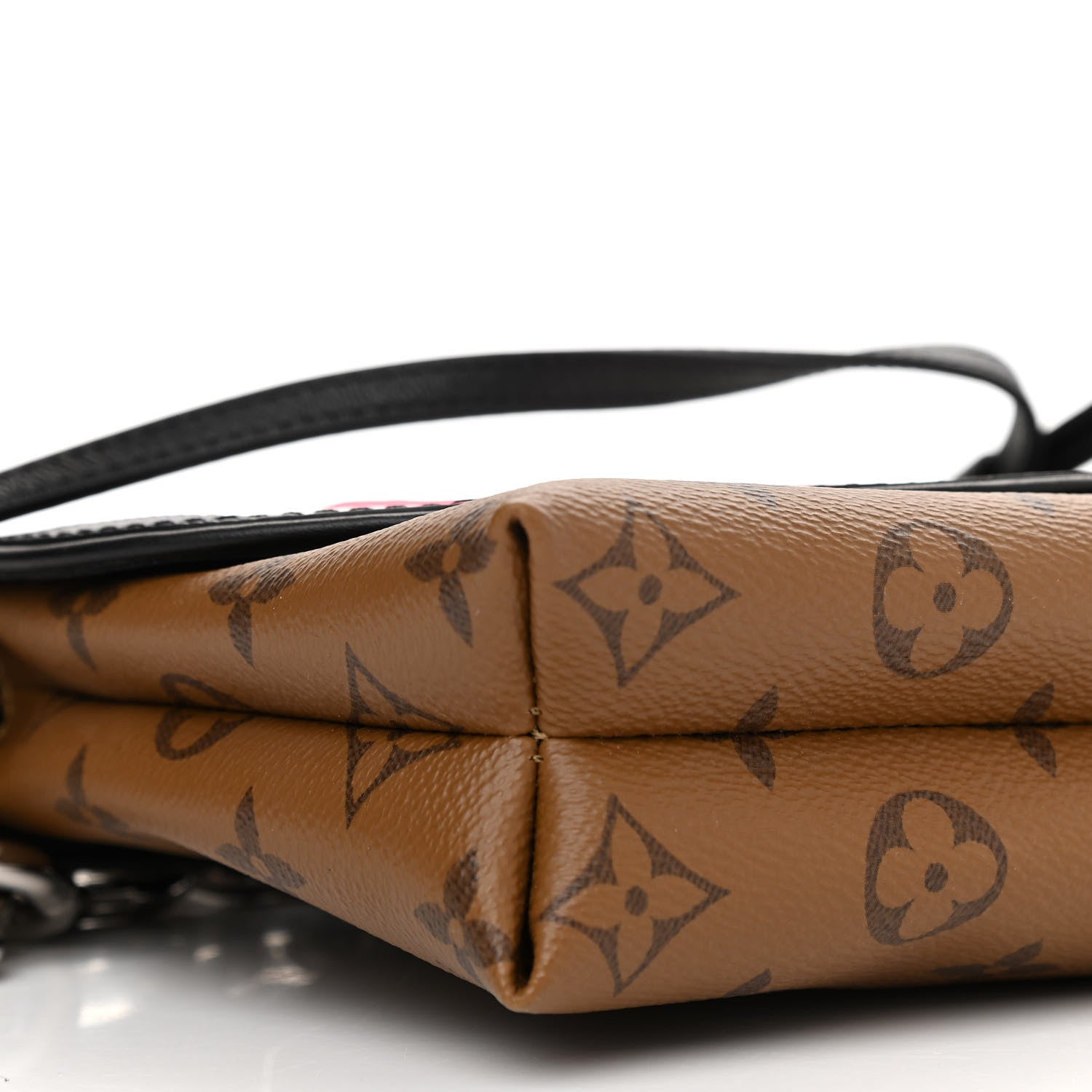 Louis Vuitton Reverse Monogram Kabuki Pochette Black 9 of 10