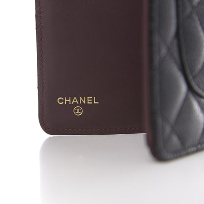 Chanel Caviar Quilted Yen Wallet Black 5 of 7
