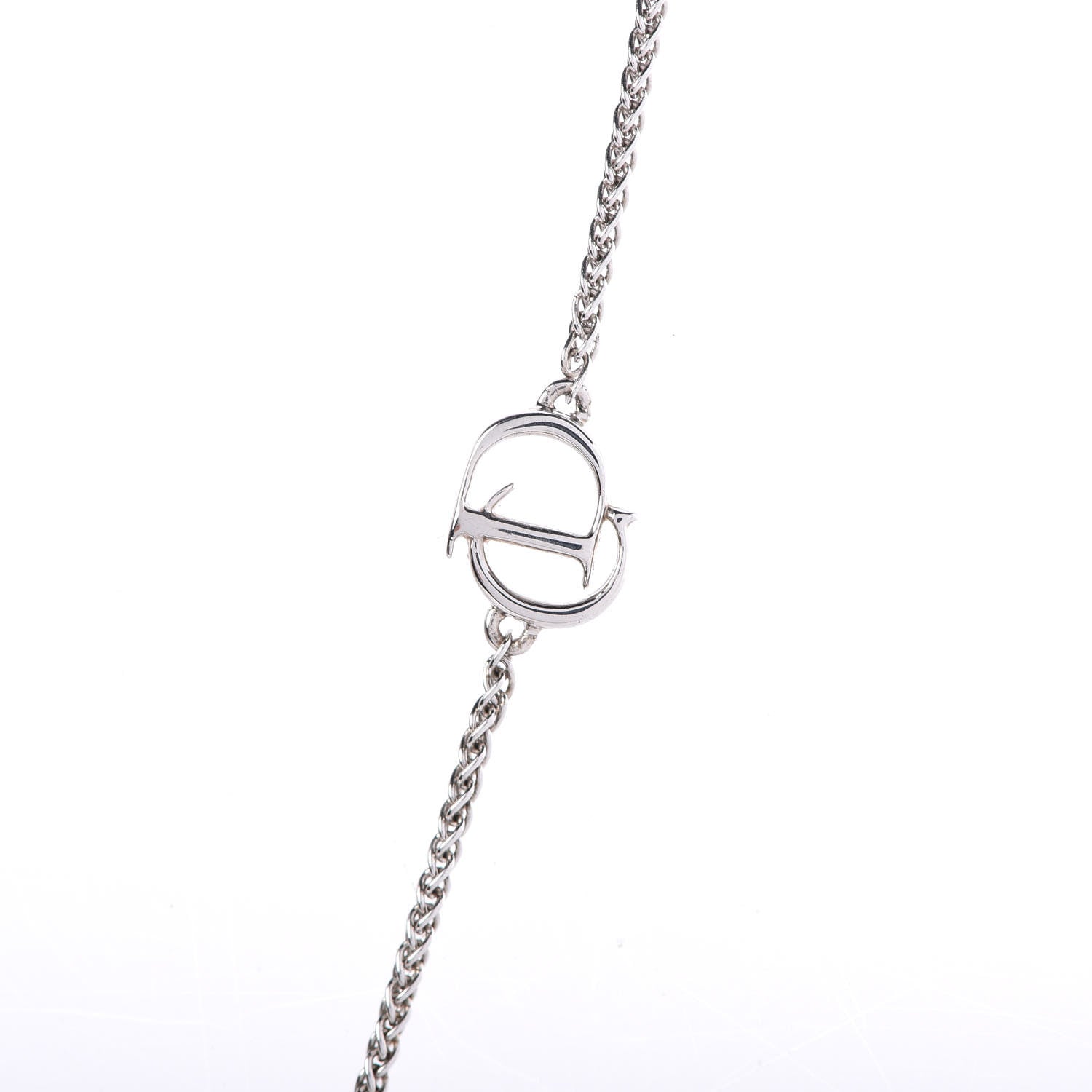 Christian Dior Crystal Butterfly Necklace Pink 5 of 7