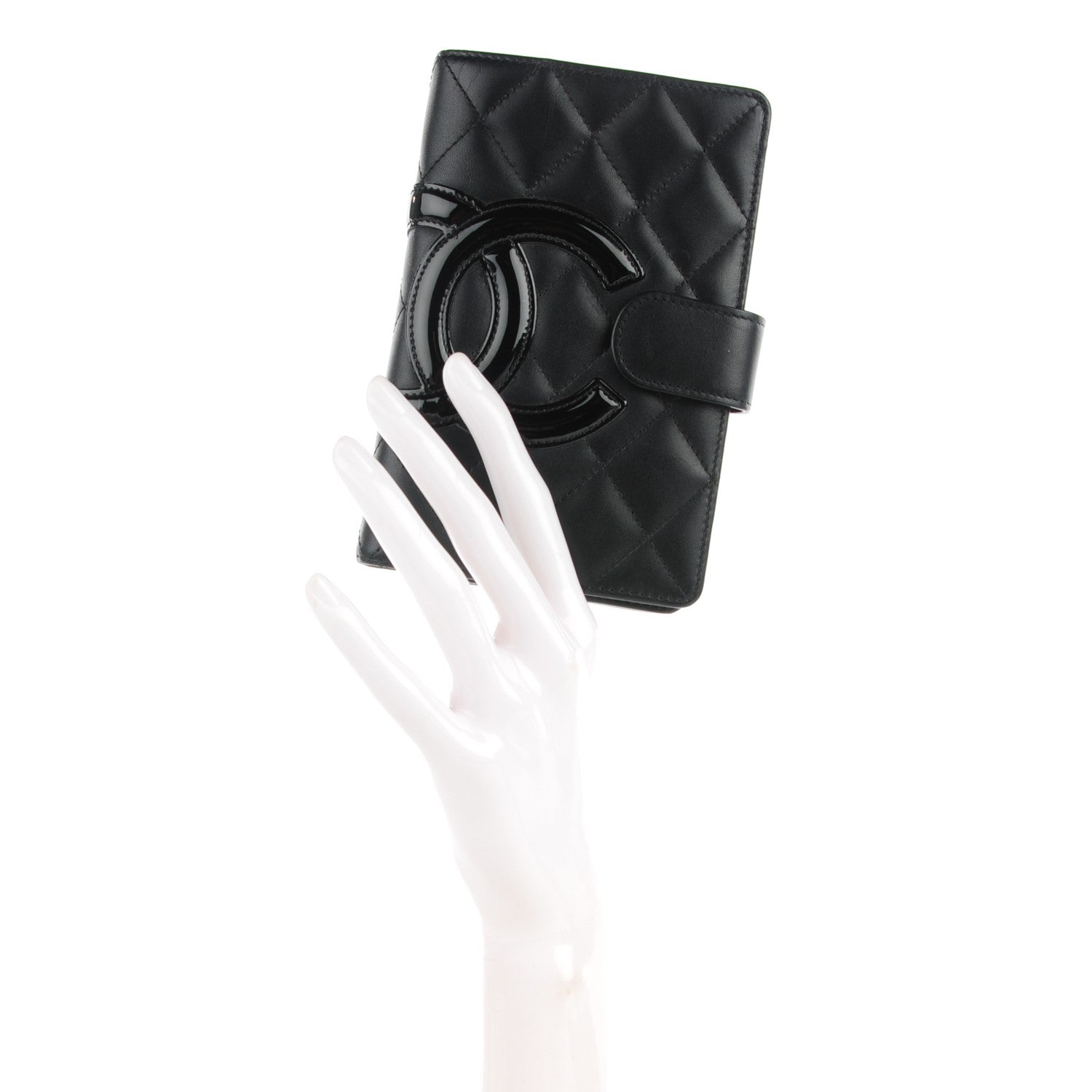 Chanel Calfskin Cambon Zipped Pocket Wallet Black 2 of 8