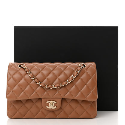 Chanel Lambskin Quilted Medium Double Flap Brown 12 of 12