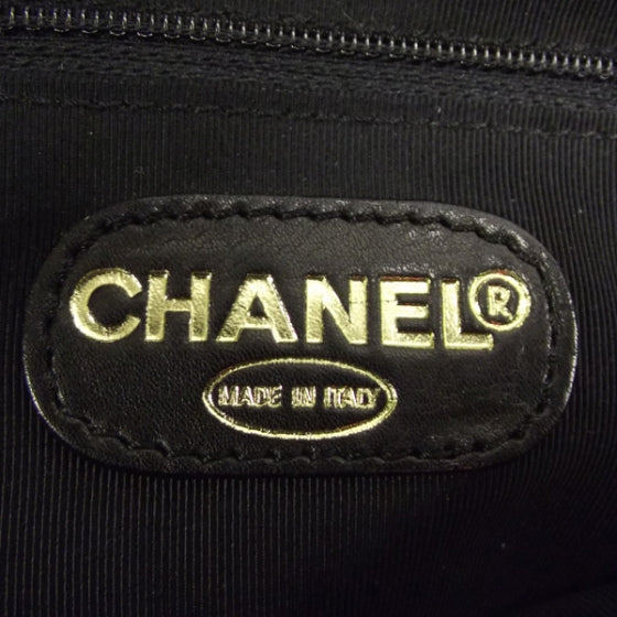 Chanel Lambskin Large CC Stitched Tote Black 8 of 12