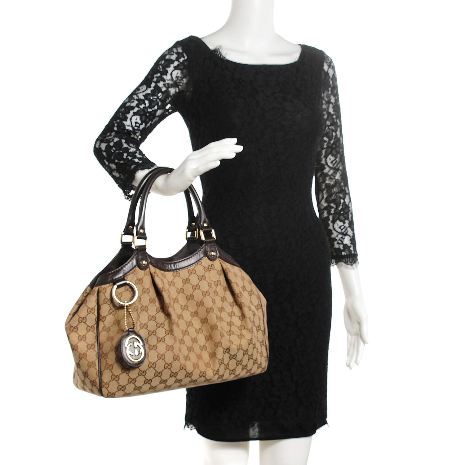 Gucci Monogram Medium Sukey Tote Dark Brown 2 of 7