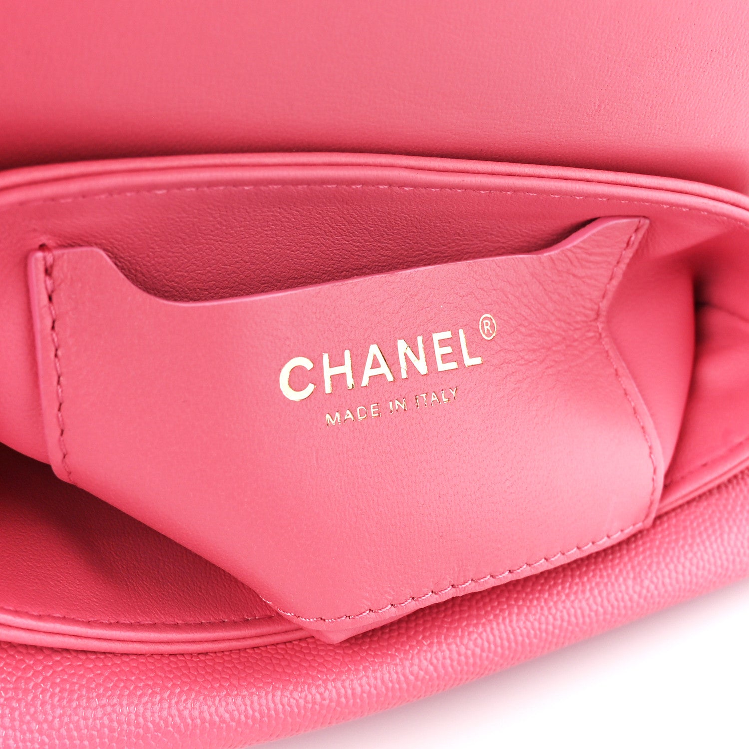 Chanel Caviar Quilted Mini Top Handle Flap Pink 6 of 12