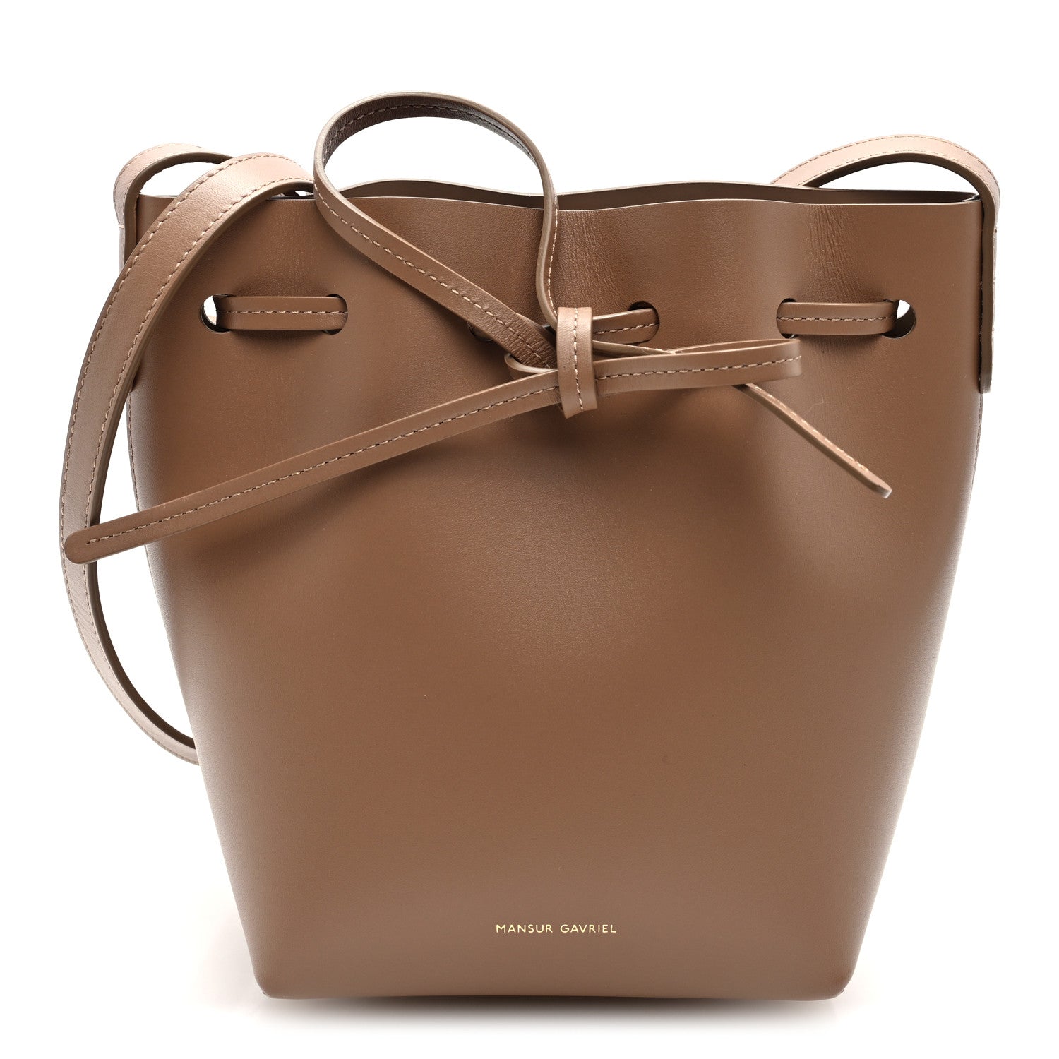 Mansur Gavriel Calfskin Mini Mini Bucket Bag Biscotto 1 of 9
