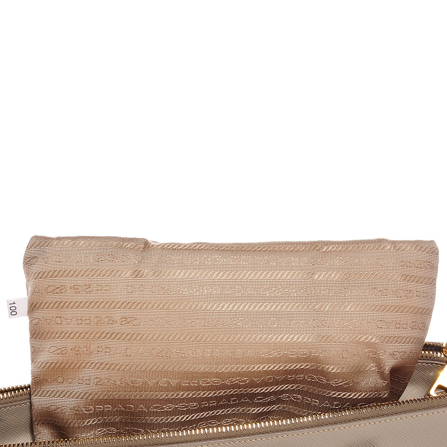 Saffiano Lux Medium Double Zip Tote Pomice
