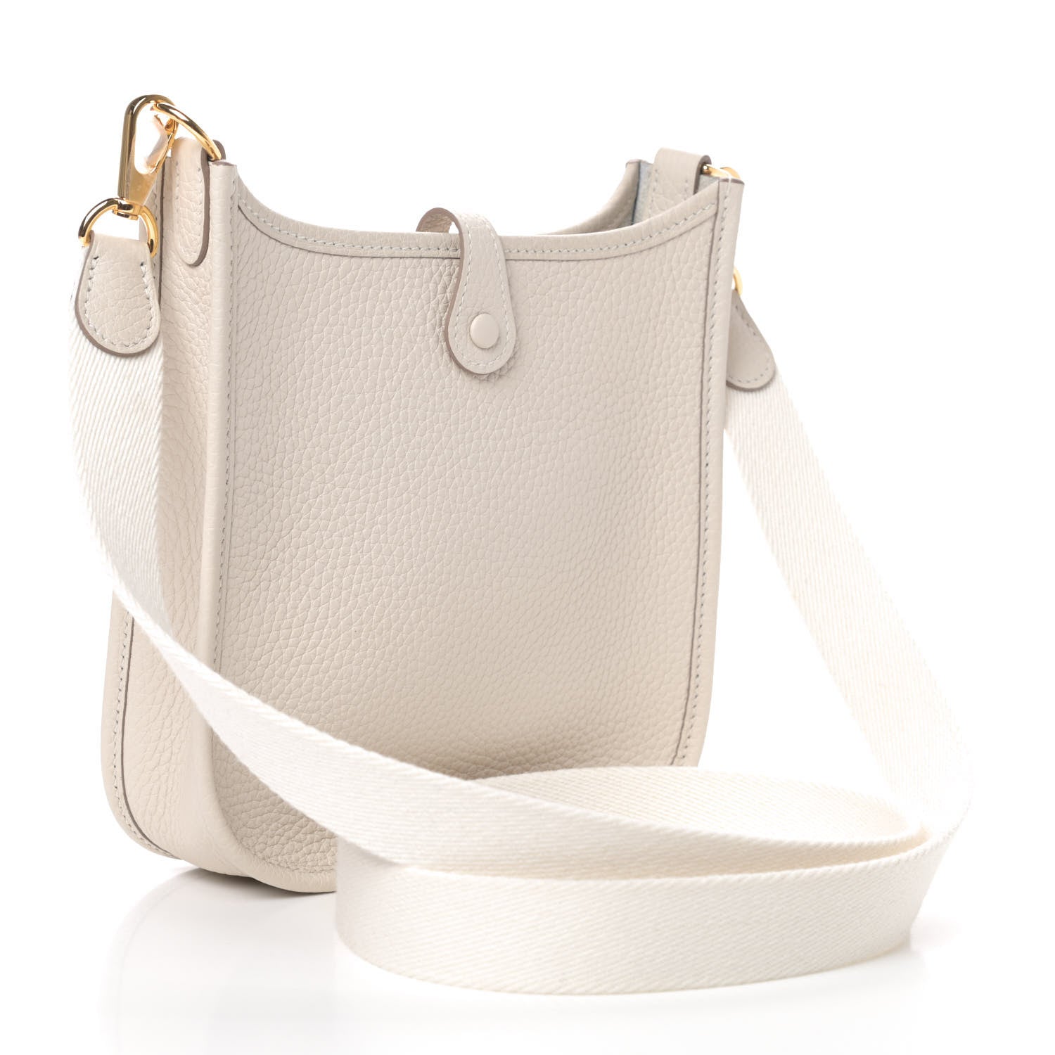 Hermes Taurillon Clemence Evelyne TPM Craie 2 of 4