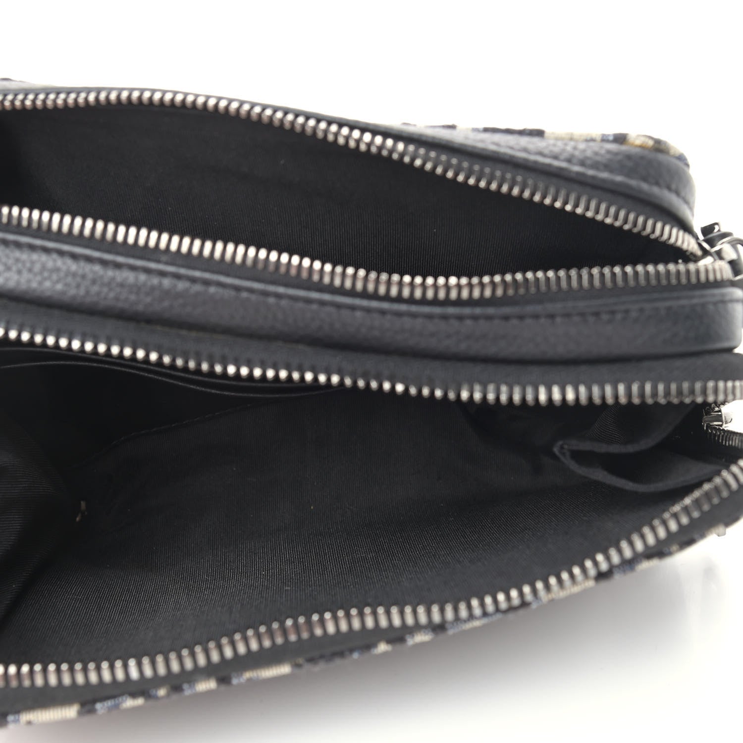 Christian Dior Oblique Pouch Navy Blue 5 of 10
