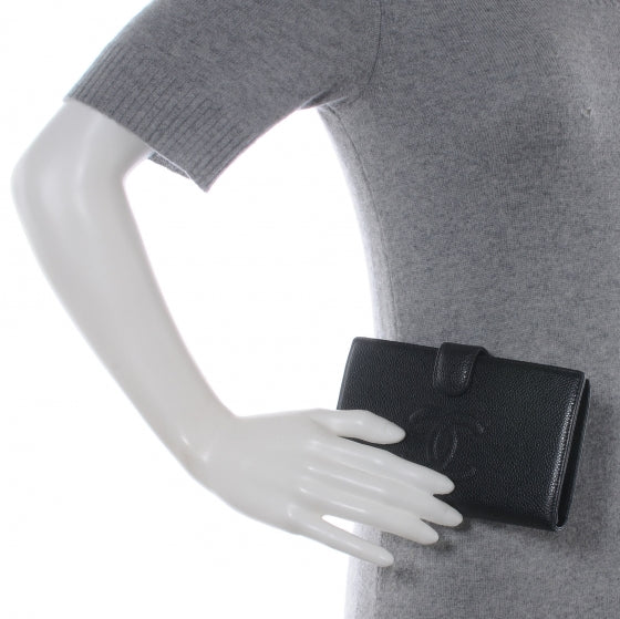 Chanel Caviar CC Wallet Black 2 of 8