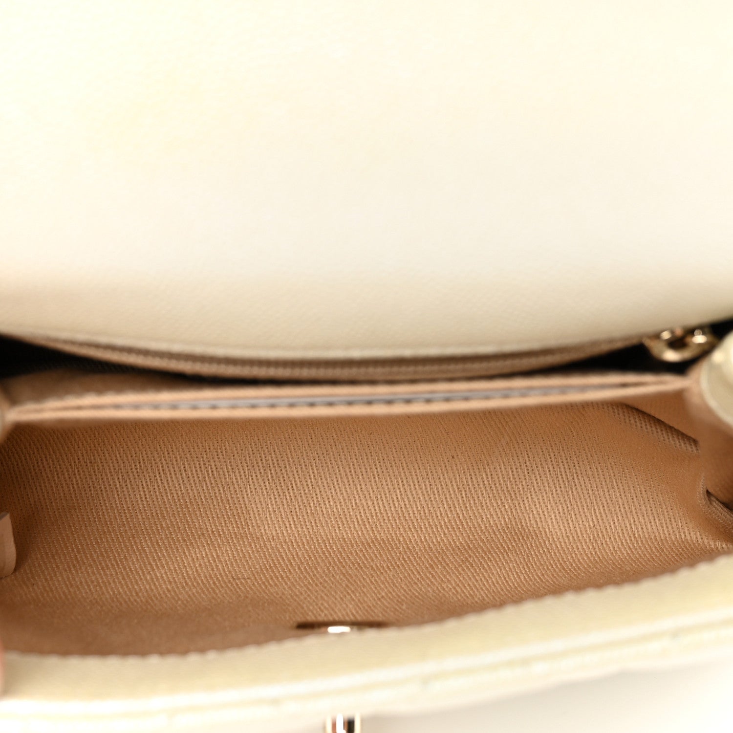 Chanel Iridescent Caviar Quilted Extra Mini Coco Handle Flap White 6 of 11