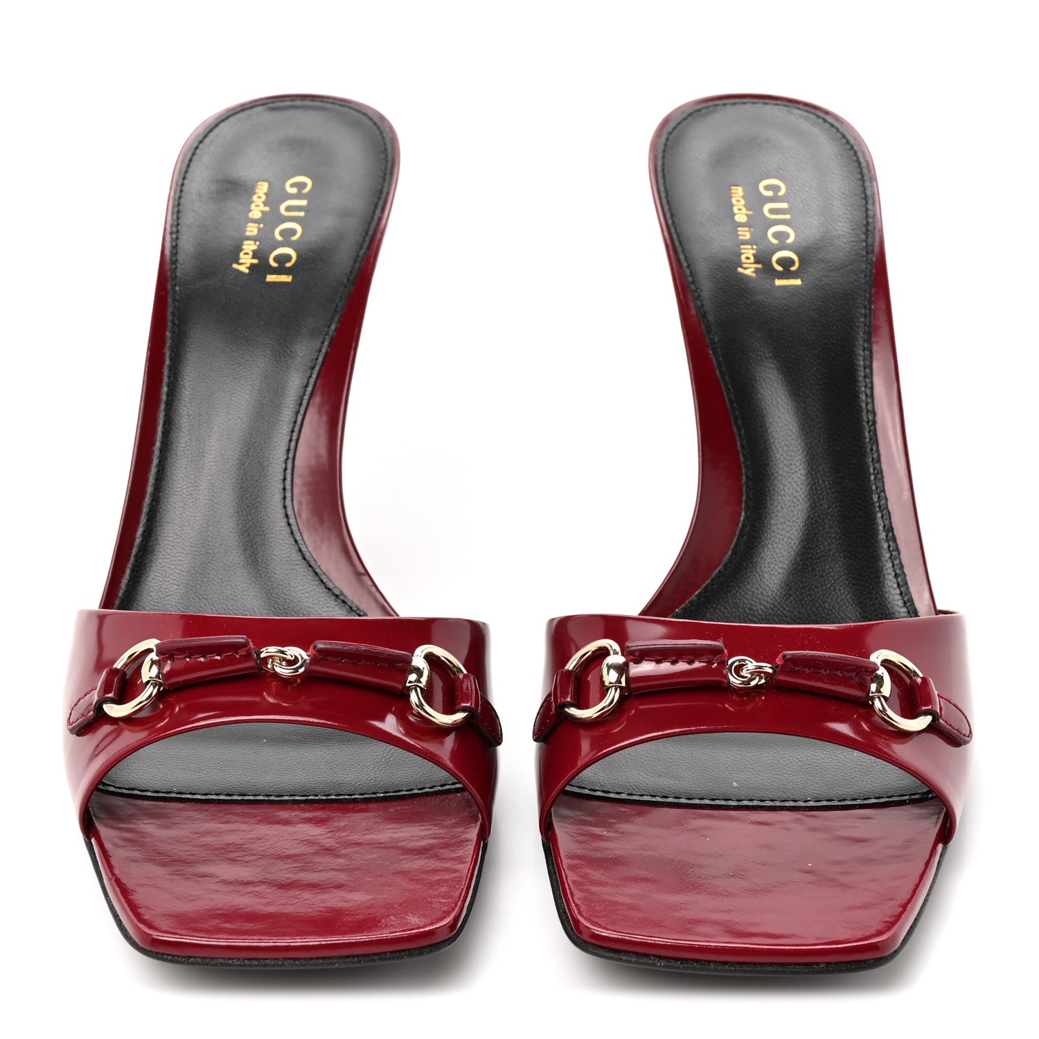 Gucci Nappa Regent Strappy Horsebit Sandals 39 Maple Red 3 of 11