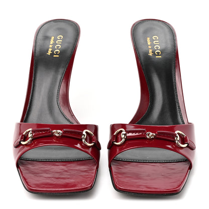 Gucci Nappa Regent Strappy Horsebit Sandals 39 Maple Red 3 of 11