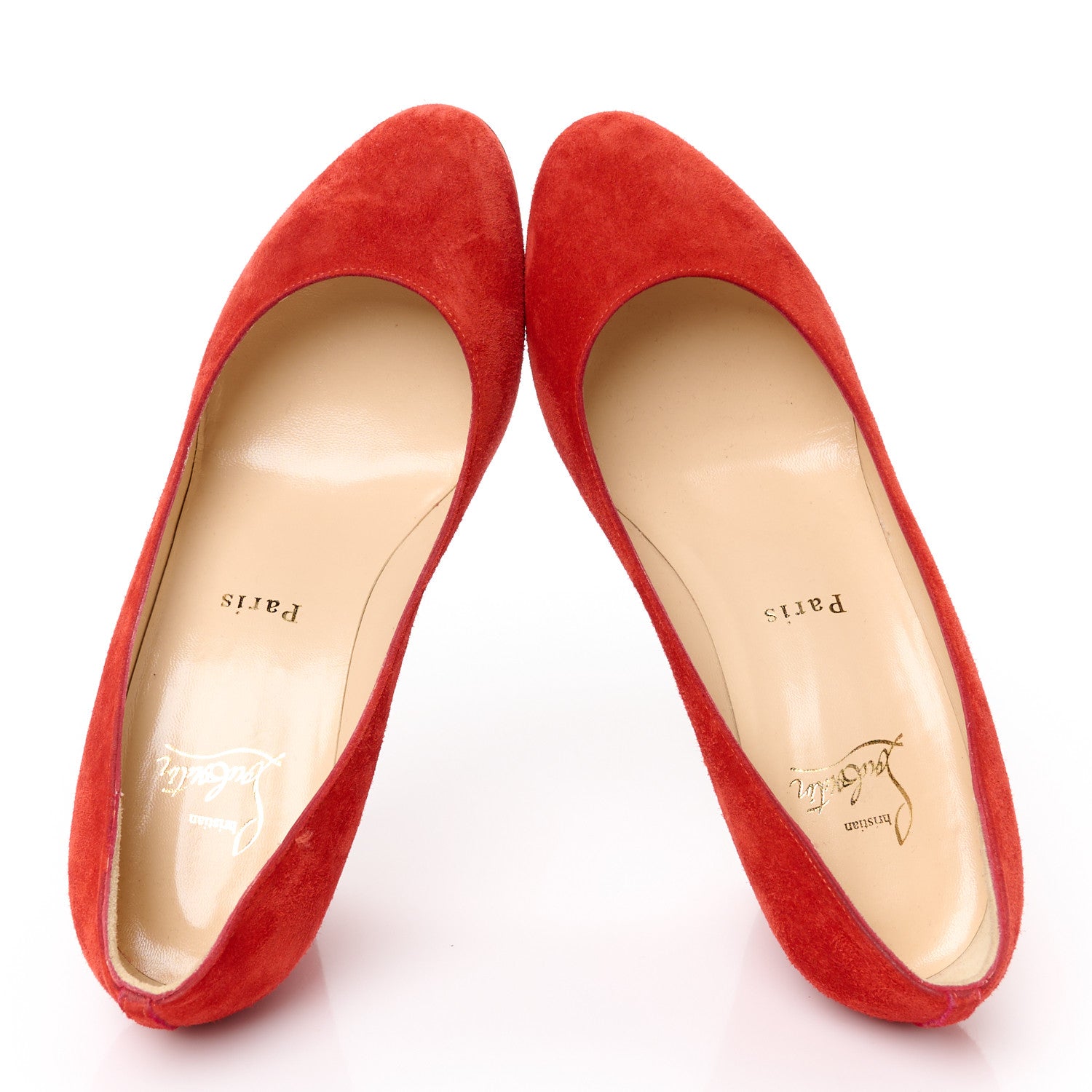 Christian Louboutin Veau Velours Melissa Wedges 37 Loubi 2 of 8
