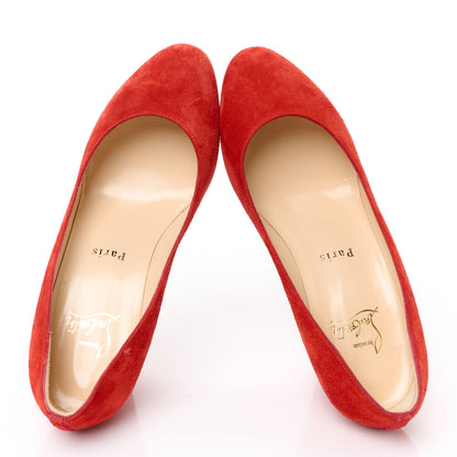 Christian Louboutin Veau Velours Melissa Wedges 37 Loubi 2 of 8