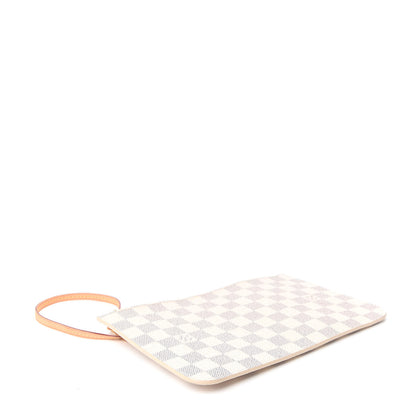 Louis Vuitton Damier Azur Neverfull MM GM Pochette Rose Ballerine 4 of 7