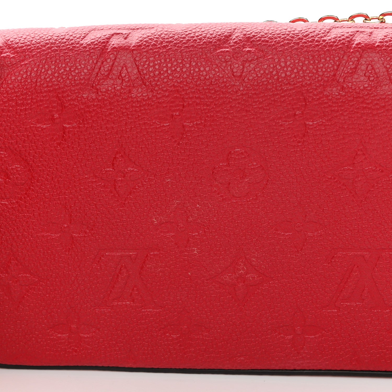 Louis Vuitton Empreinte Pochette Felicie Chain Wallet Scarlet 14 of 17