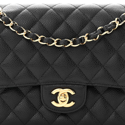 Chanel Caviar Quilted Medium Double Flap Black 8 of 11