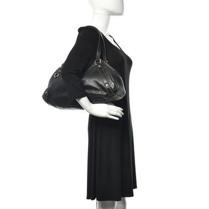 Gucci Guccissima Medium Abbey Shoulder Bag Black 2 of 17