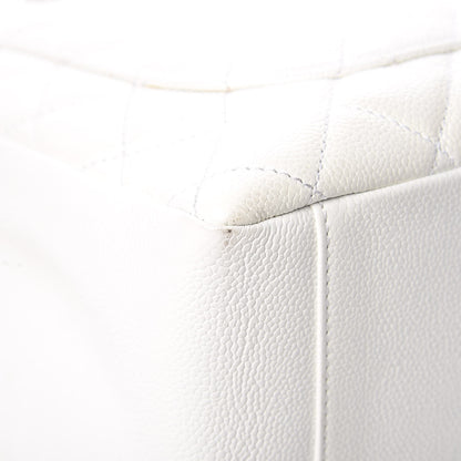 Chanel Caviar Quilted Grand Shopping Tote GST White 16 of 17