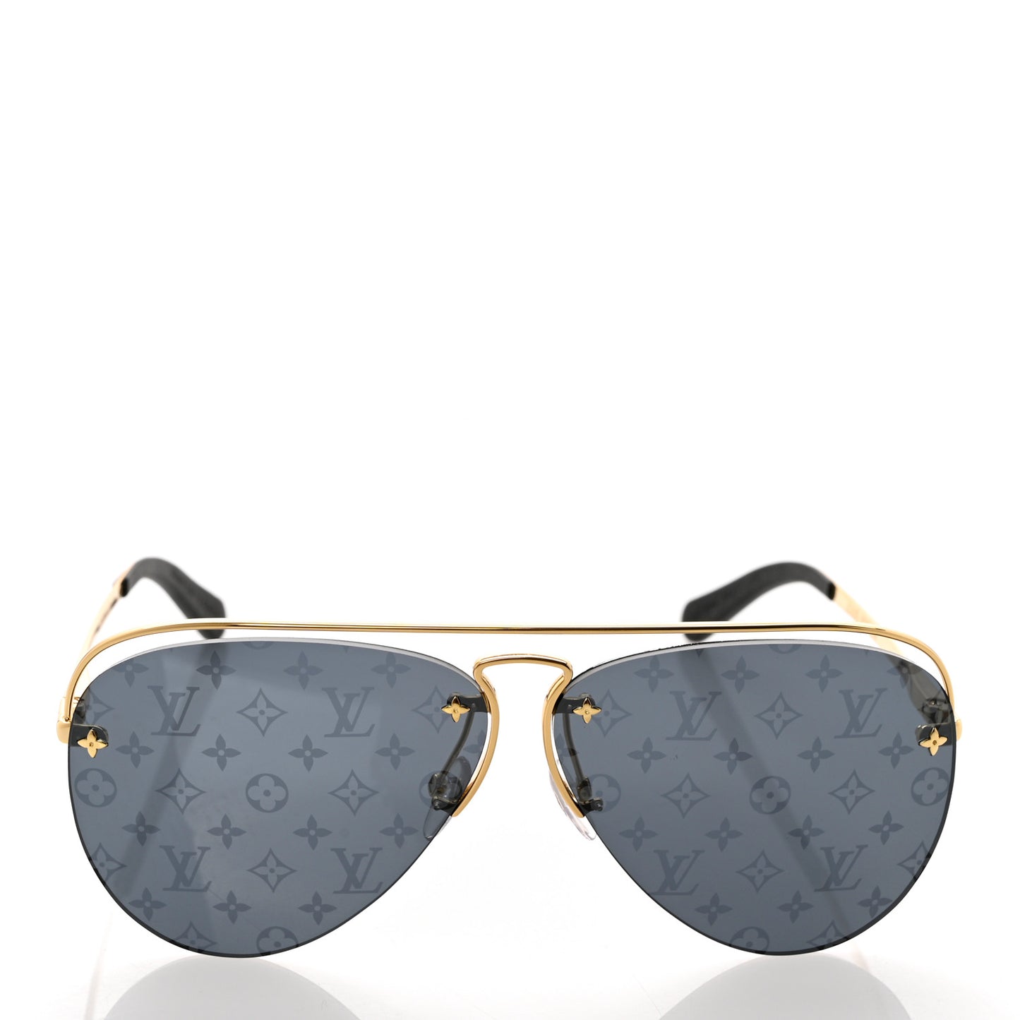 Metal Monogram Grease Sunglasses Z1172W Dark Gun