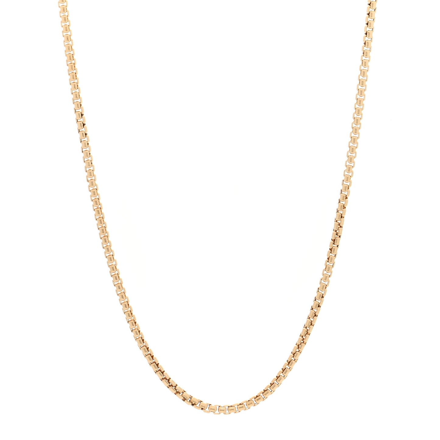 18K Yellow Gold 2.7mm Box Chain Necklace 20"