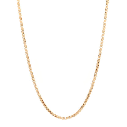 David Yurman 18K Yellow Gold 2.7mm Box Chain Necklace 20" 1 of 4