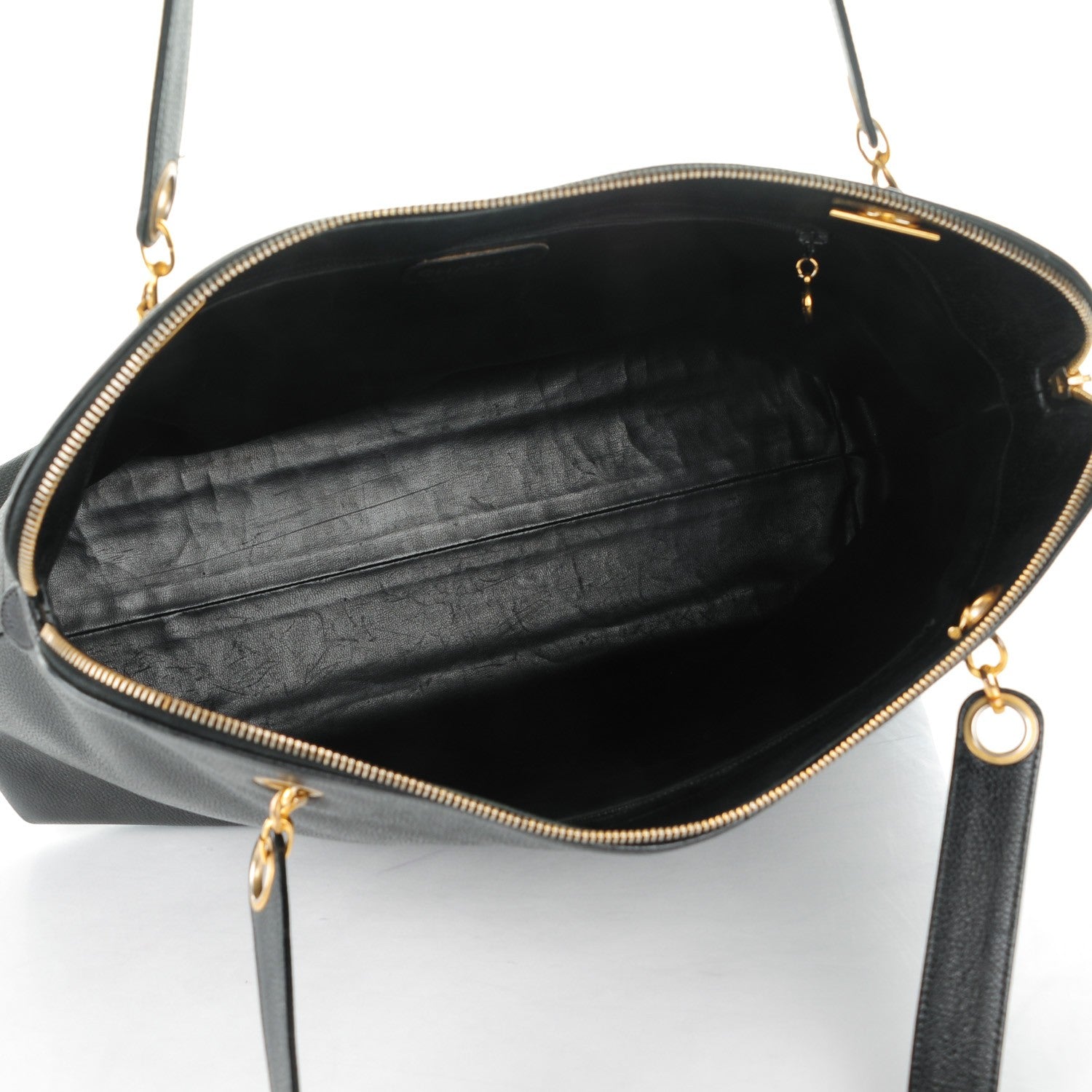 Chanel Caviar Large CC Shoulder Bag Black 5 of 7