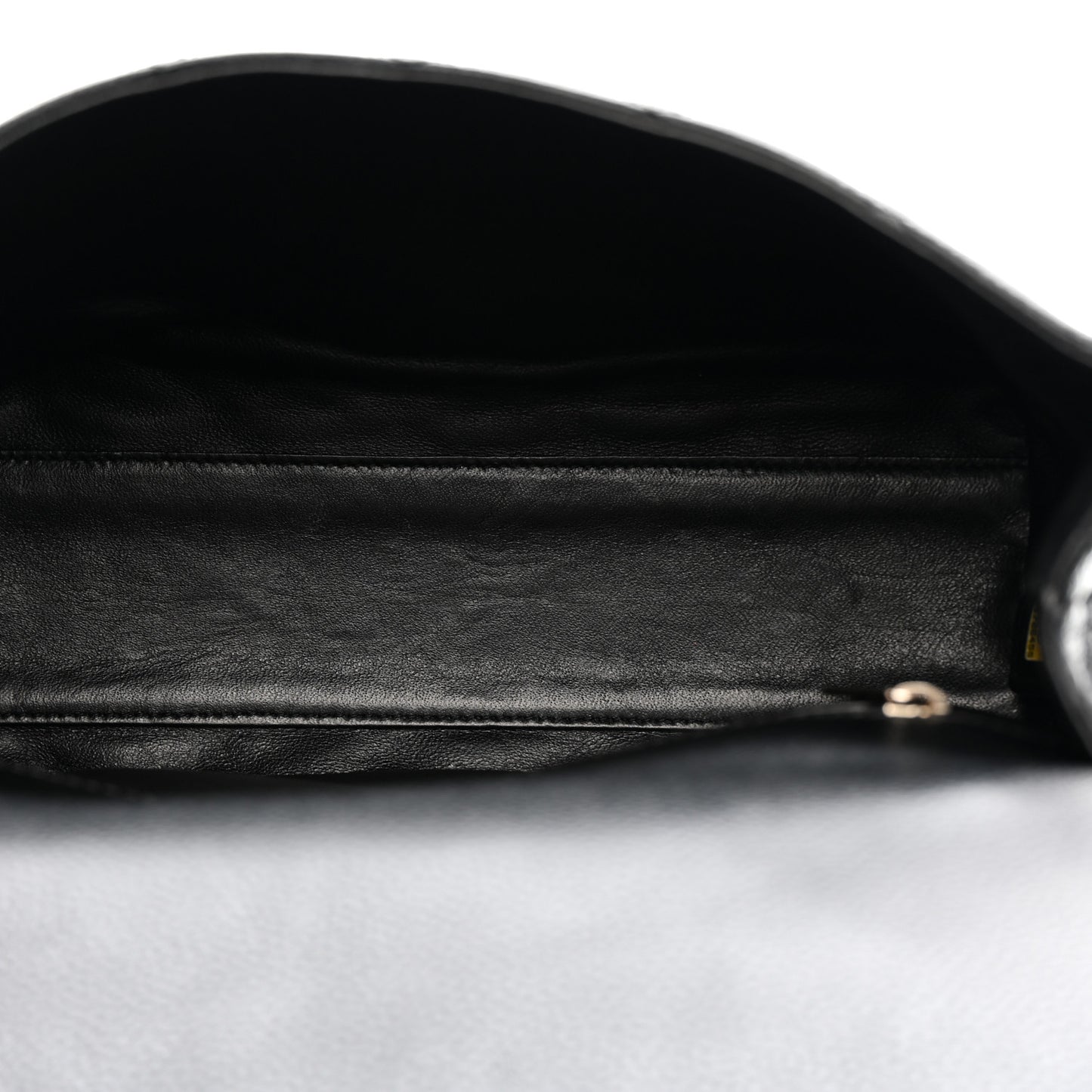 Caviar Quilted Medium Kelly Flap Bag Black