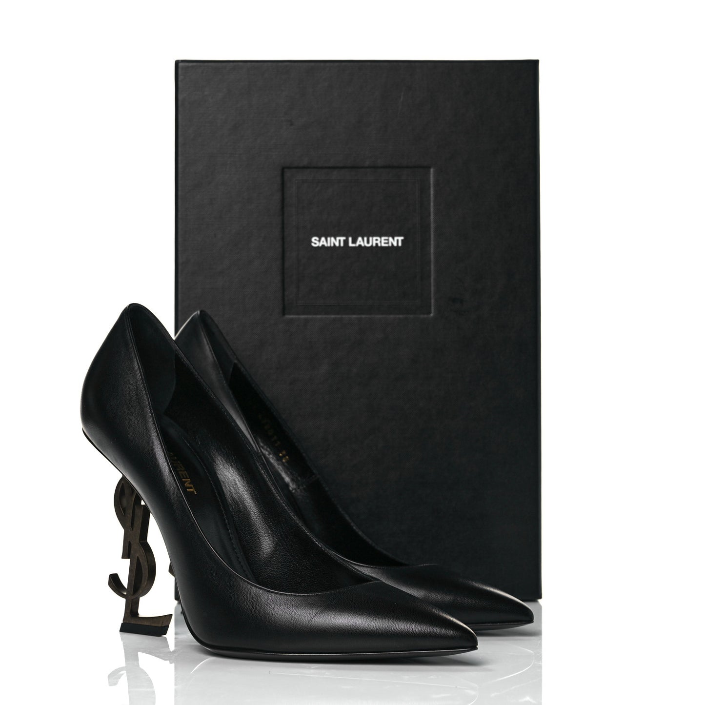 Calfskin Opyum 110 Pumps 38 Black Gold