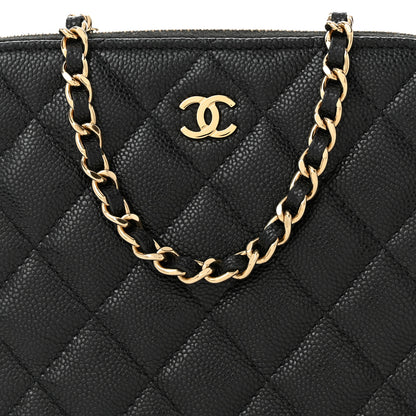 Chanel Caviar Quilted Classic Clutch with Chain Black 8 of 11
