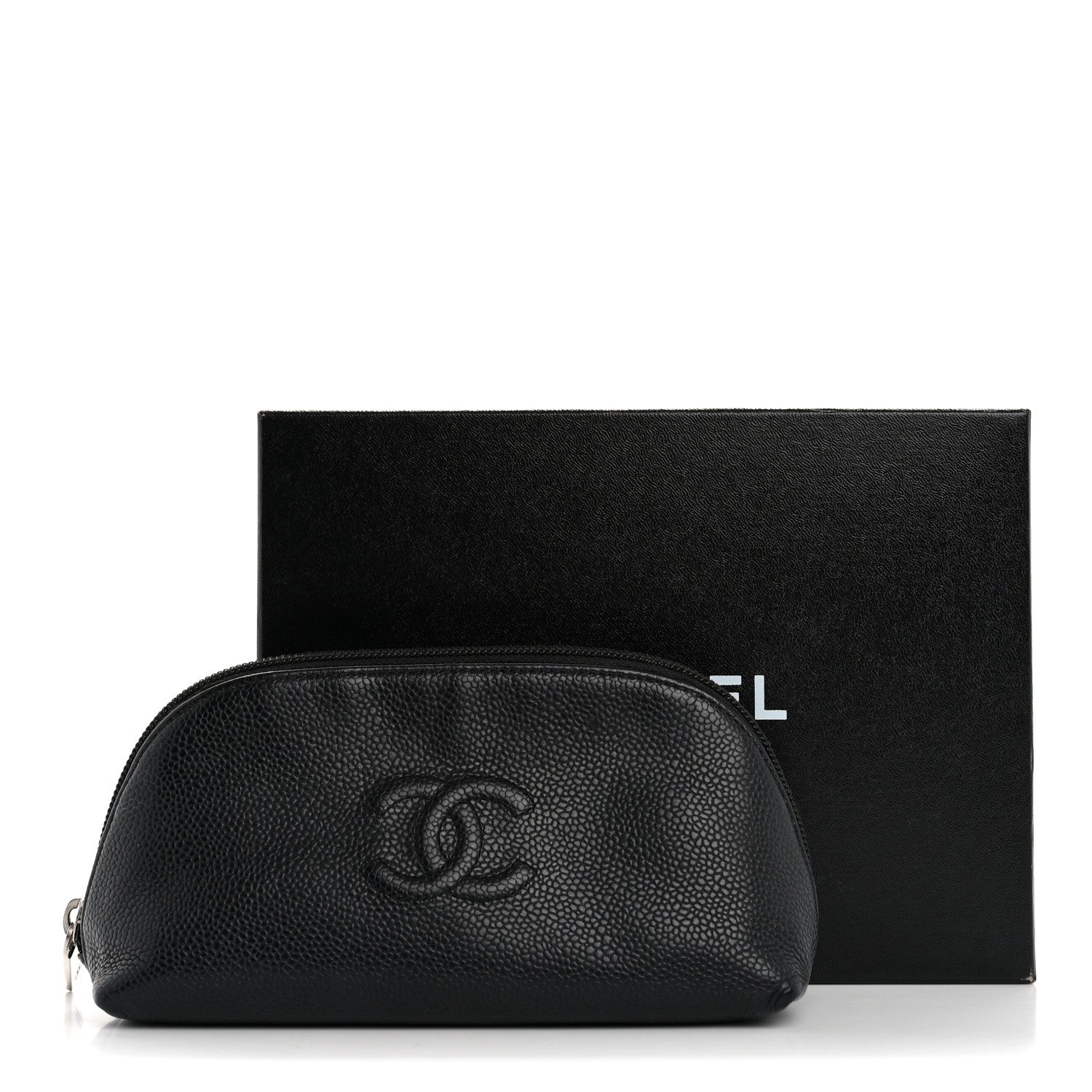 Chanel Caviar Timeless CC Cosmetic Pouch Black 14 of 14