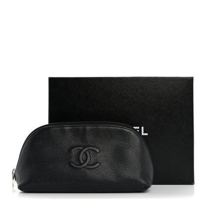 Chanel Caviar Timeless CC Cosmetic Pouch Black 14 of 14