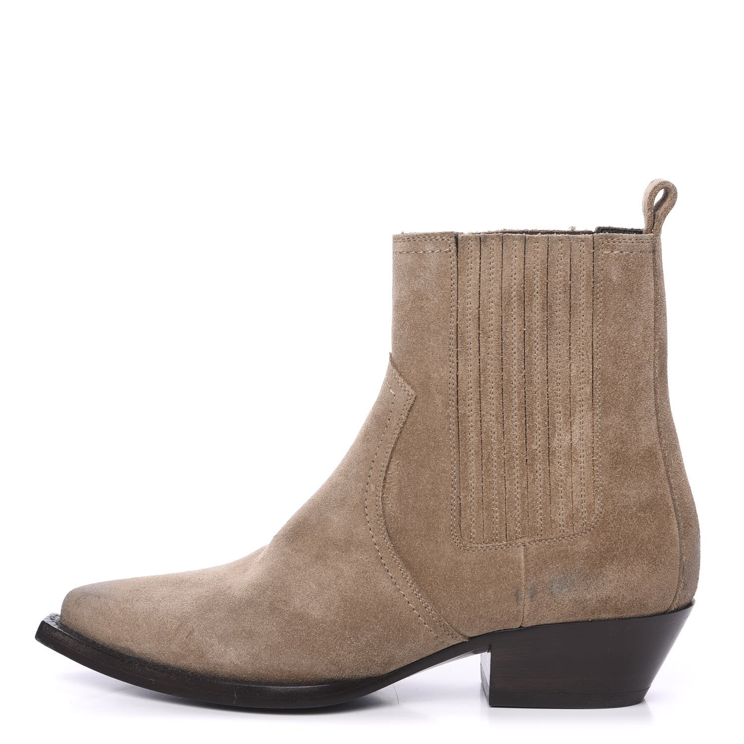 Saint Laurent Suede West Chelsea Boots 35 Sigaro 1 of 10