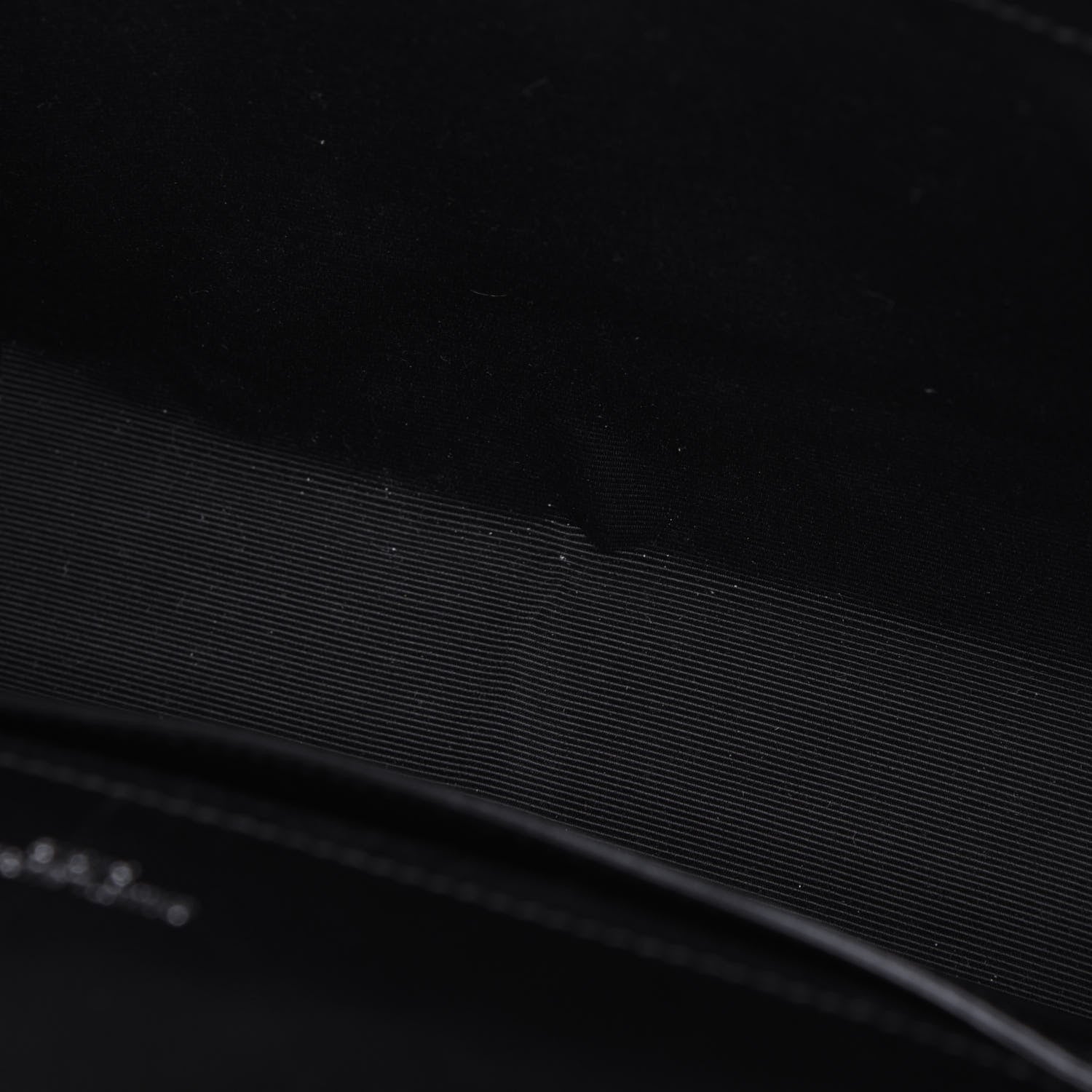 Saint Laurent Grain De Poudre Textured Mixed Matelasse Triquilt Medium Monogram Satchel Black 8 of 16