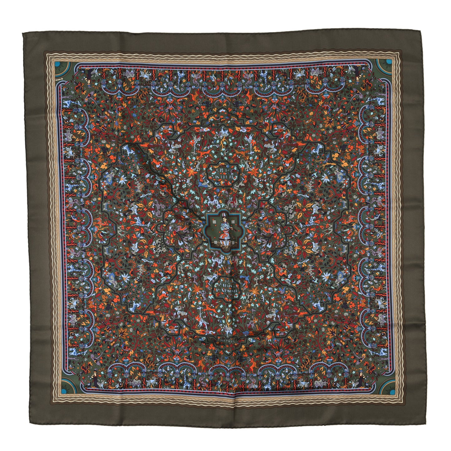 Silk Les Jardins D'Armenie Scarf 90