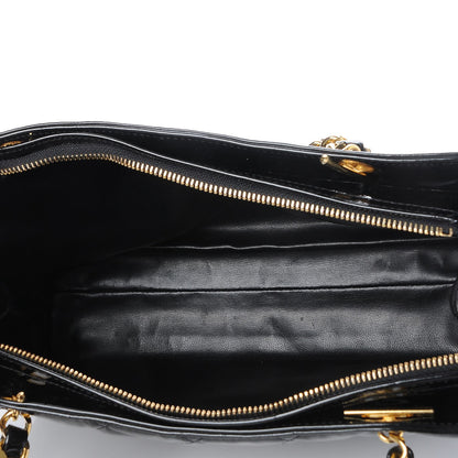 Chanel Patent Quilted Shoulder Bag Black 5 of 13