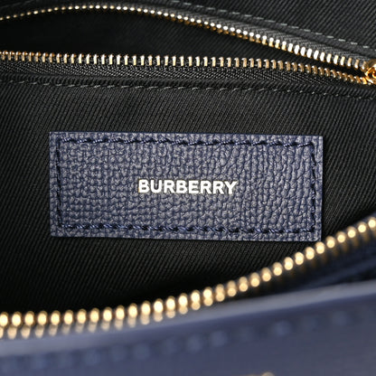 Burberry Derby Calfskin Vintage Check Medium Banner Tote Regency Blue 7 of 10