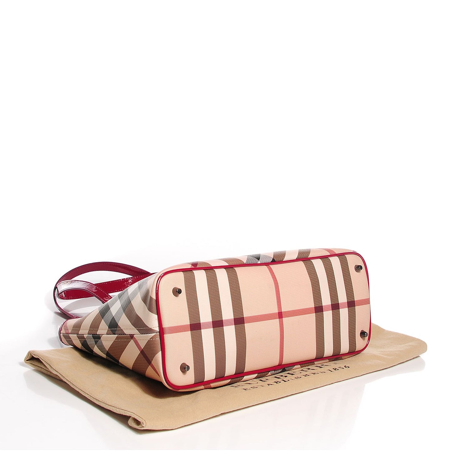Supernova Check Small Nickie Tote Berry