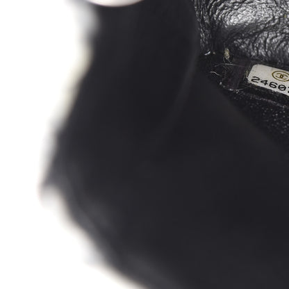 Chanel Tweed Patent Woven Mini Rectangular Flap Ecru Black 9 of 10