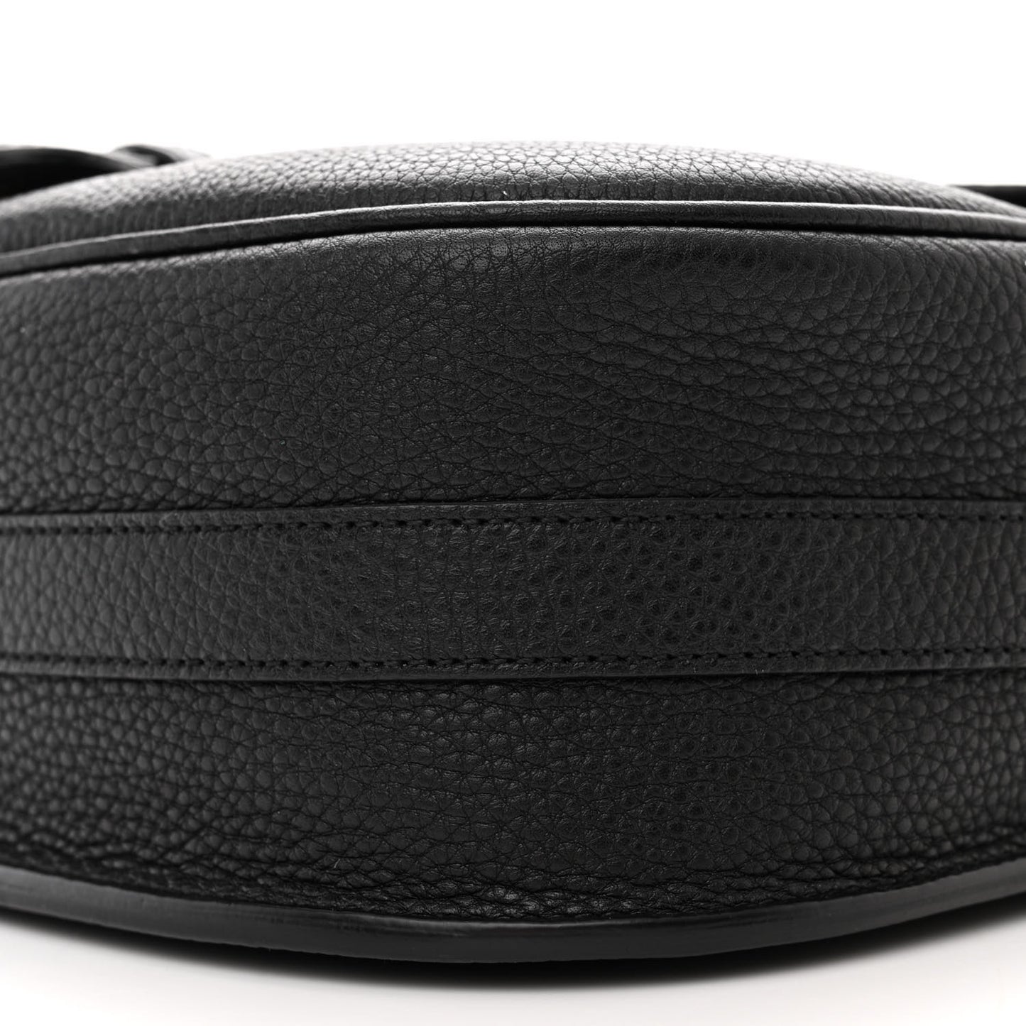 Grained Calfskin Large Bobby Flap Black