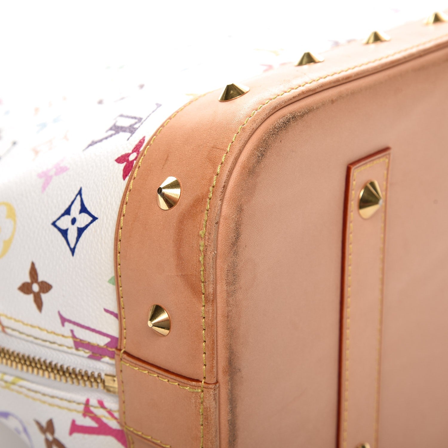 Louis Vuitton Monogram Multicolor Alma GM White 11 of 13