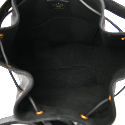 Louis Vuitton Calfskin Lockme Bucket MM Black 5 of 9