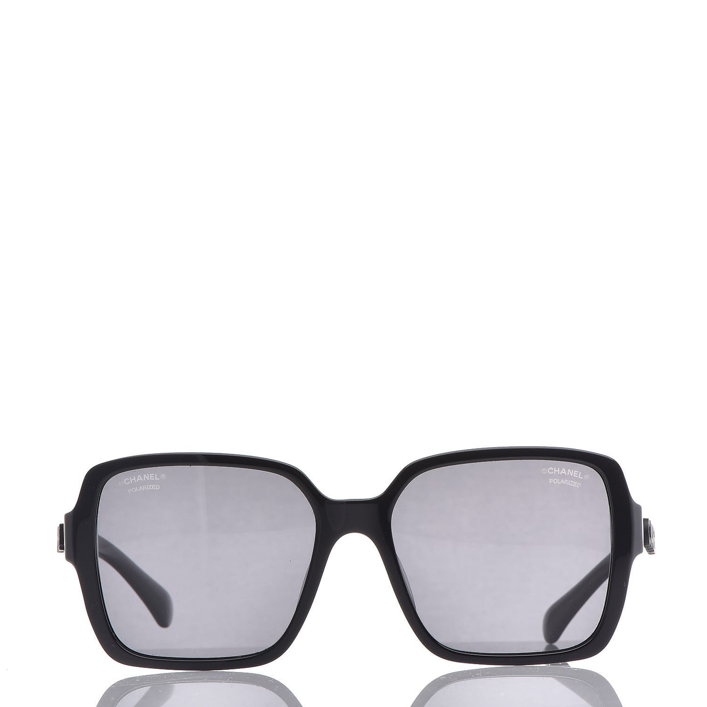 Acetate Polarized Square Sunglasses 5408 Black