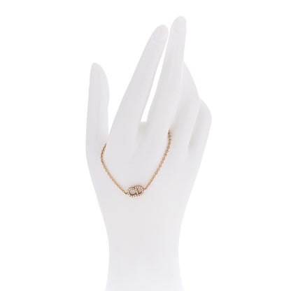 Christian Dior Metal Crystal Clair D Lune Bracelet Gold 2 of 4