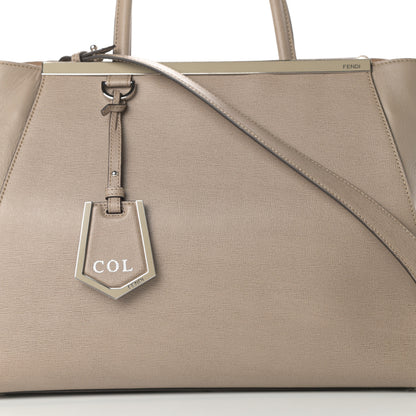 Fendi Vitello Elite Regular 2Jours Tote Tortora 8 of 13